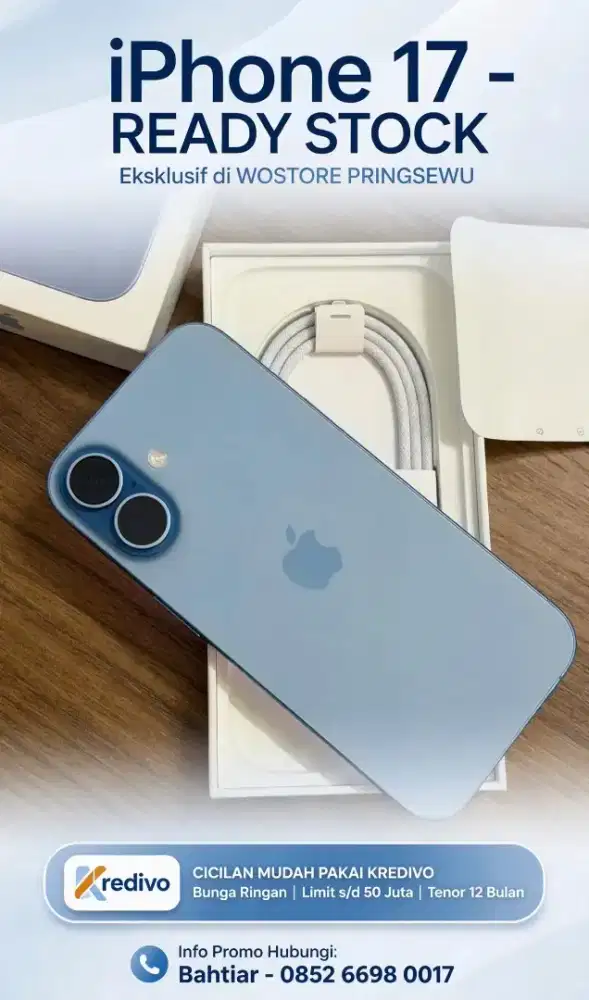 iPhone 17 Basic/ Promo cicilan bunga ringan dan proses kredit cepat