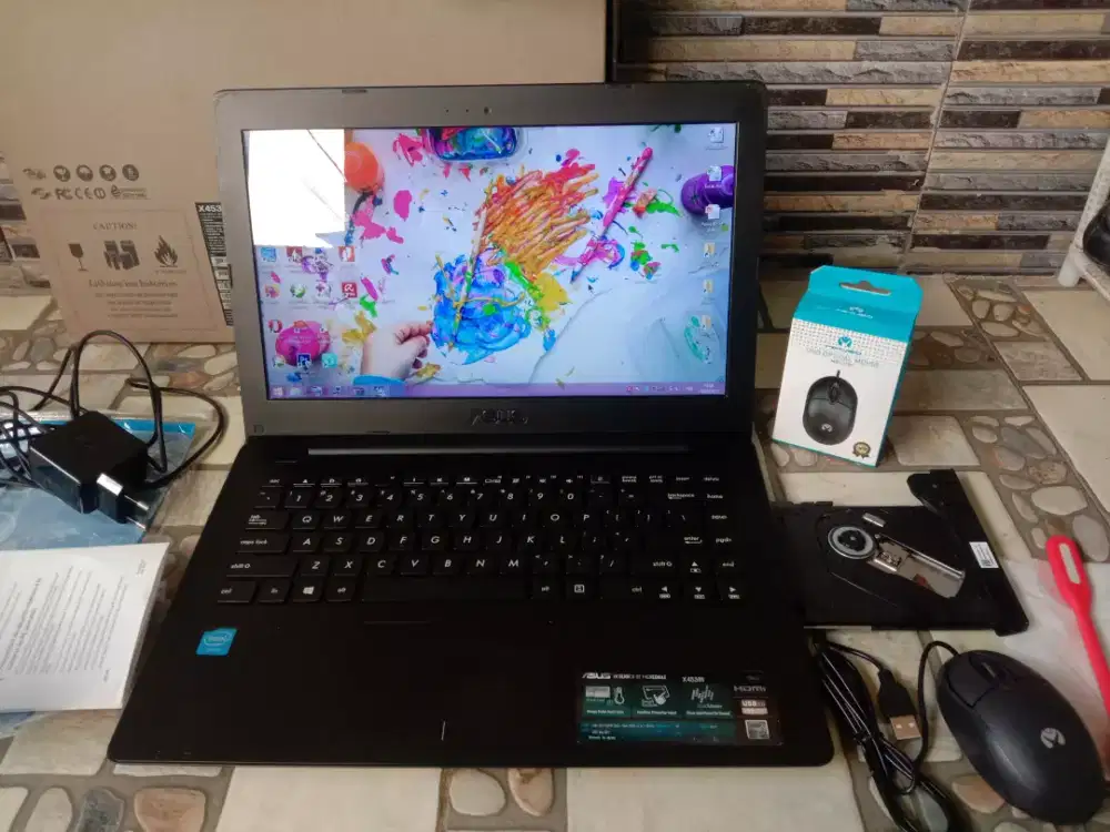 Laptop ASUS Slim + Ram 10 Gb + SSD 512 Gb + Batre Awet + BONUS TAS