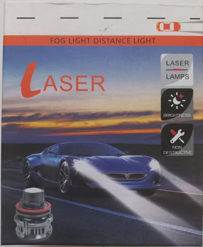1 Set Lampu Fog Lamp Mobil Projie Lensa Socket H11 H8 H9 Kuning