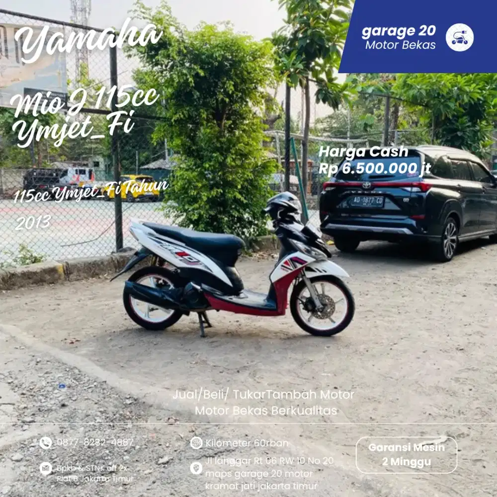 Yamaha Mio J 115cc Ymjet_Fi Tahun 2013 Pajak off