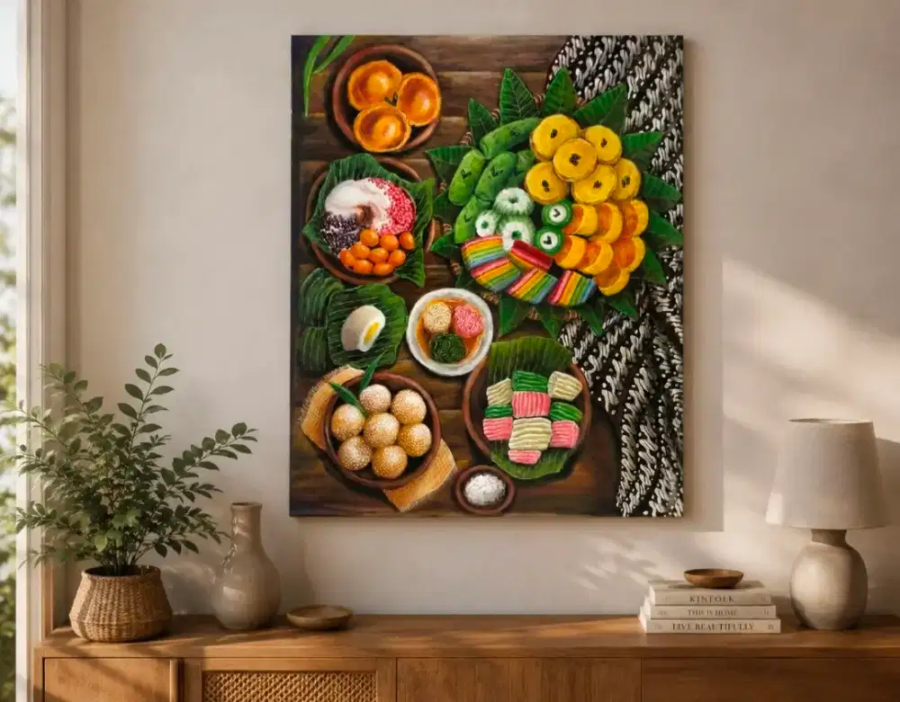 Lukisan Jajanan Tradisional Indonesia