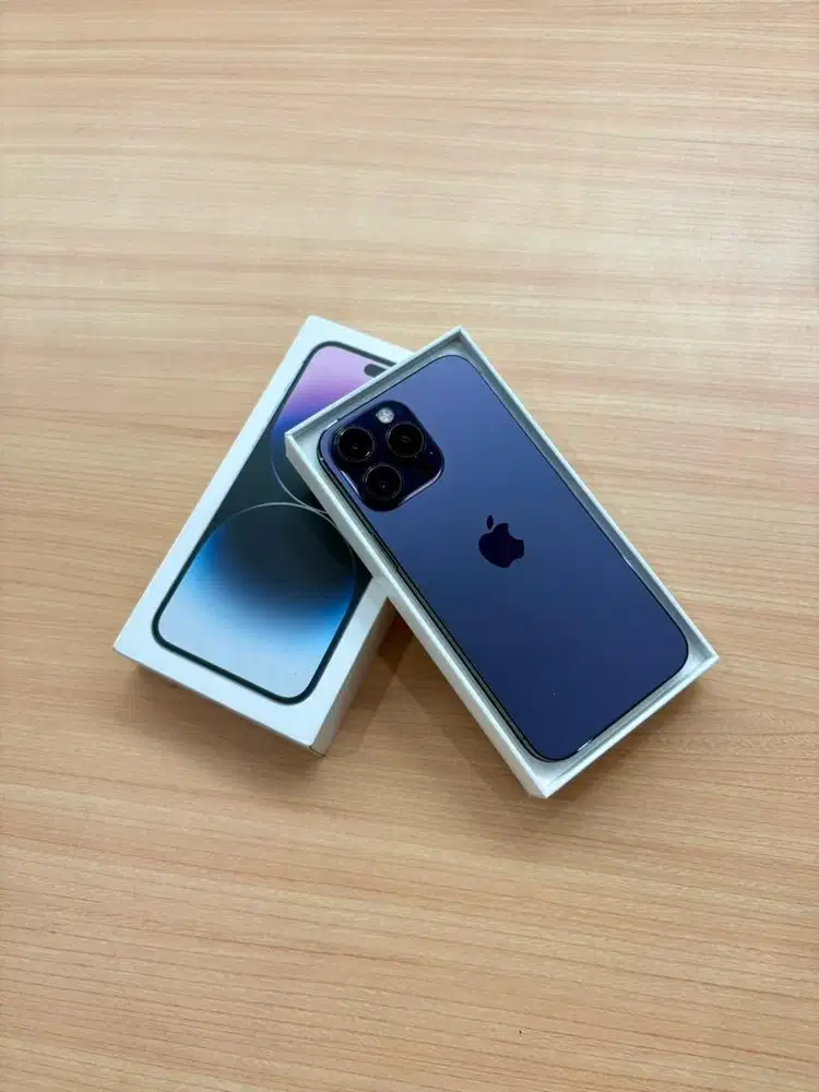 iPhone 14 Promax 256GB Purple - Resmi iBox indonesia fullset origin