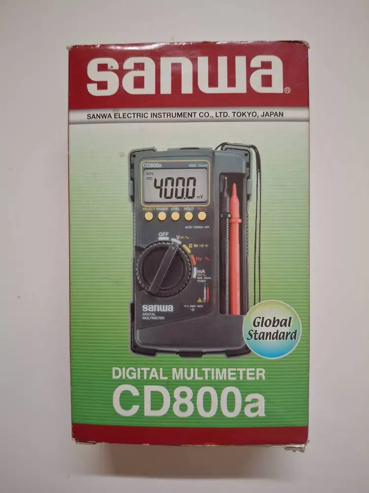 Multimeter Multitester Digital SANWA CD-800A Made in Japan Original