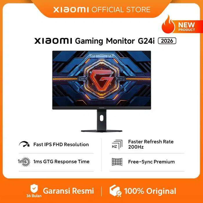 Xiaomi Monitor Gaming G24i 2026 200Hz 1ms Fast IPS FHD 23.8 Inch