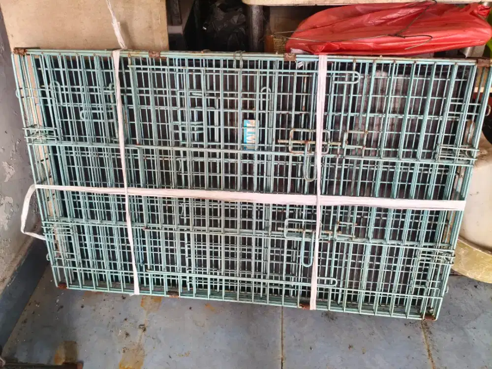 Kandang Lipat kucing, anjing, musang, burung, kelinci size besar
