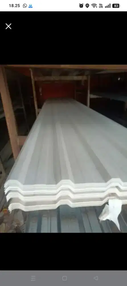 Upvc single layer tebal 1,2mm efektif 75cm