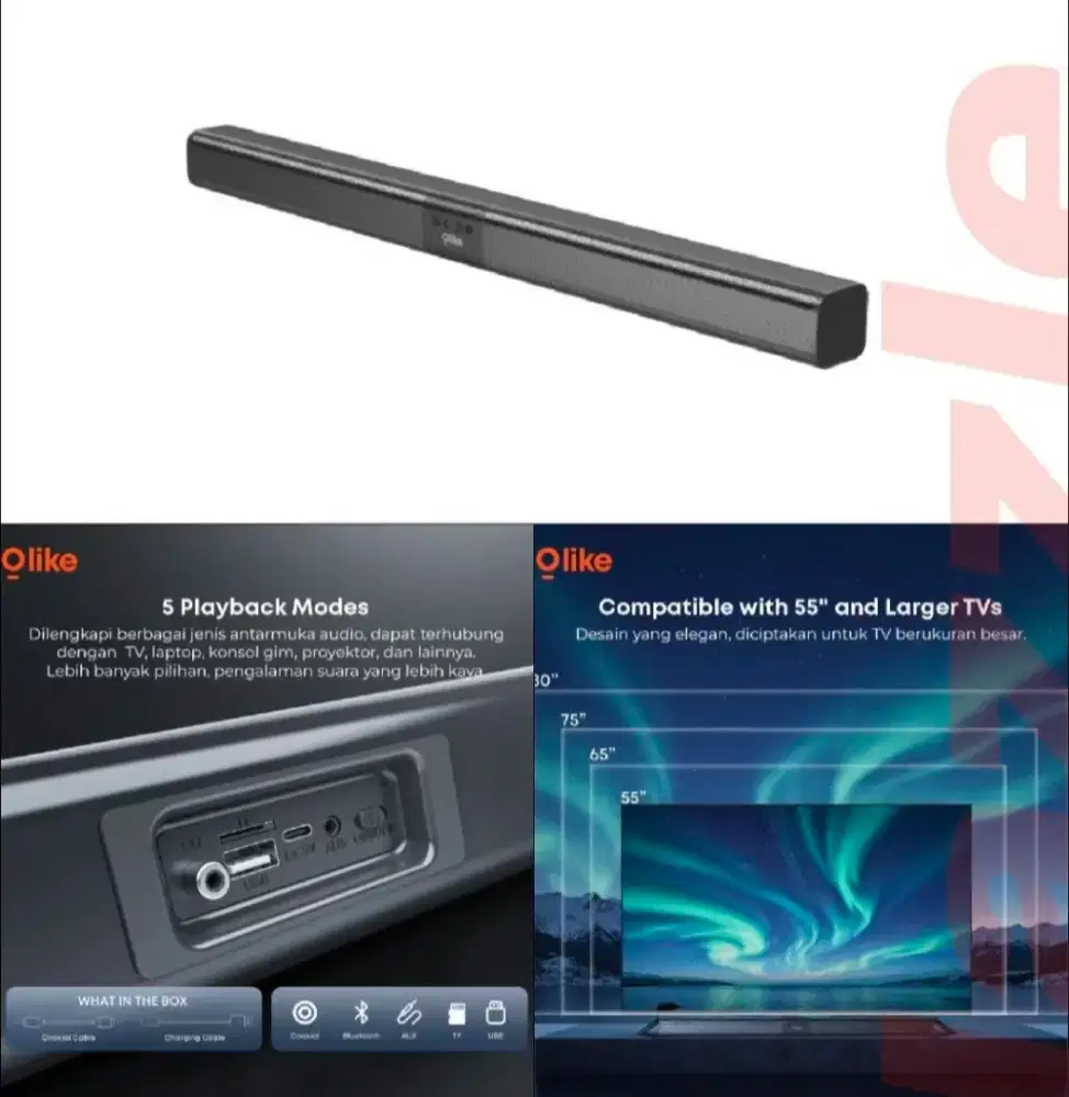 Speaker soundbar bluetooth OLIKE S10H