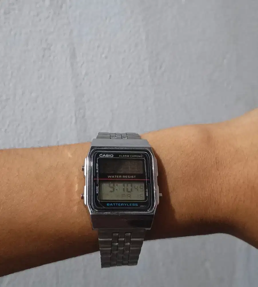 Punya jam Vintage Rare Casio AL-180 Quartz Stainless steel Watch