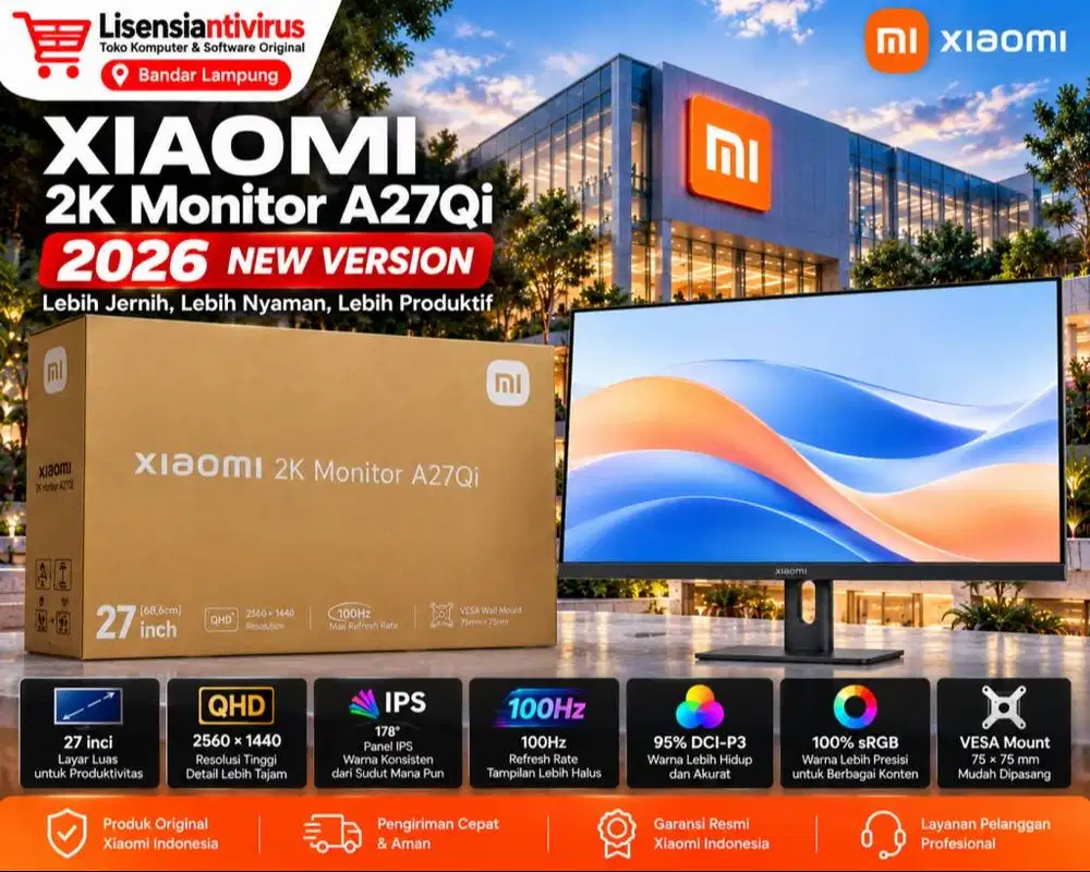 Monitor Xiaomi A27Qi 2026 27 Inch 2K IPS 120Hz DP1.4 HDMI2.0 Monitor 2