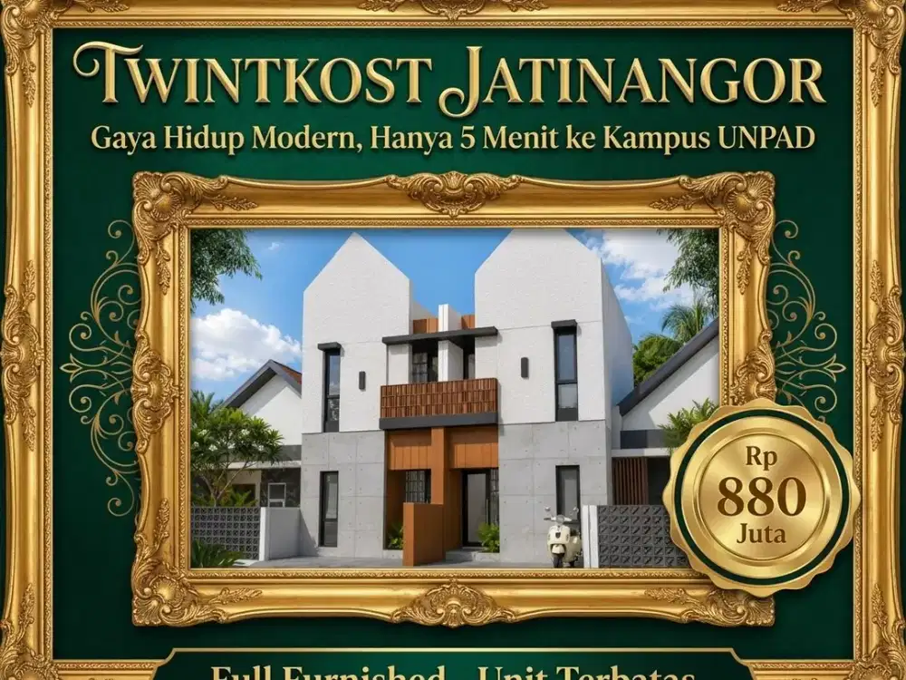 Rumah Kost Murah Dekat UNPAD Jatinangor, Full Furnished