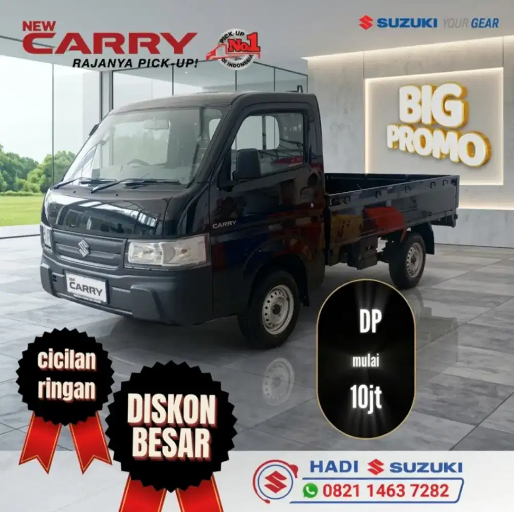 Suzuki new carry pick up fd wd ac ps mobil Baru promo kredit cash 2026