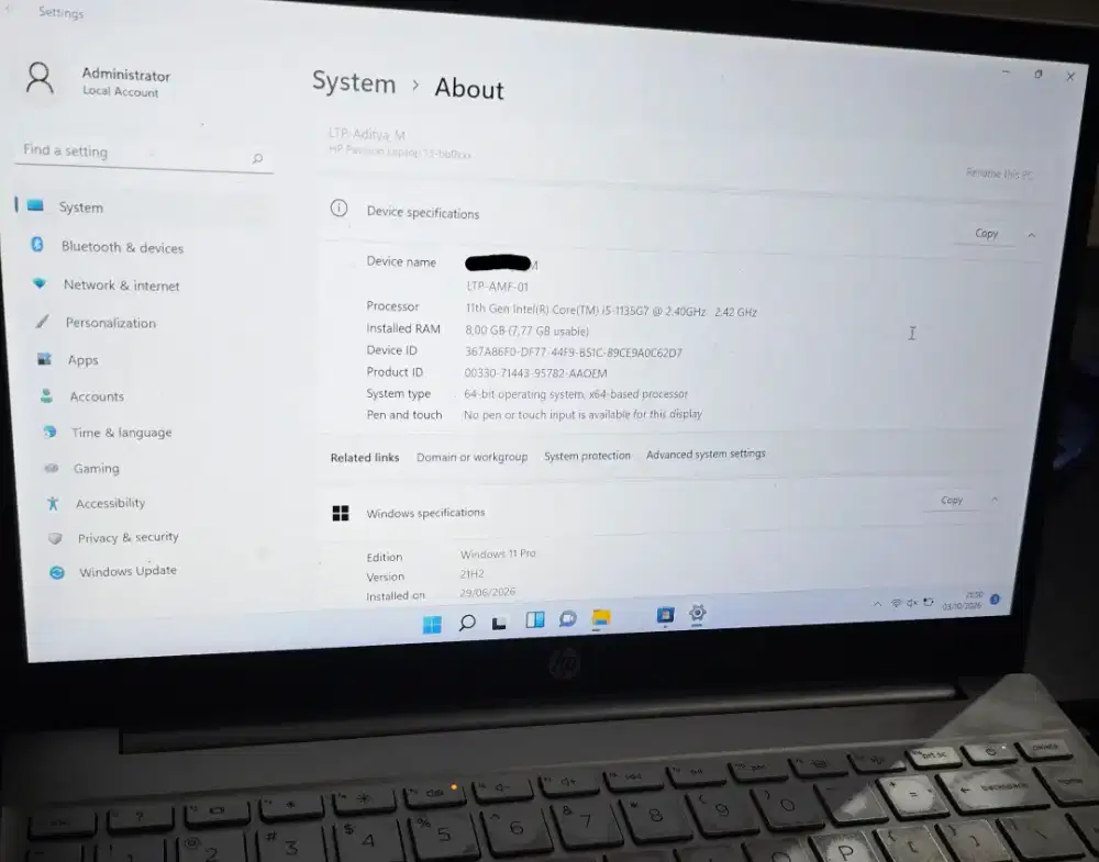 HP Pavilion 13 jual cepat