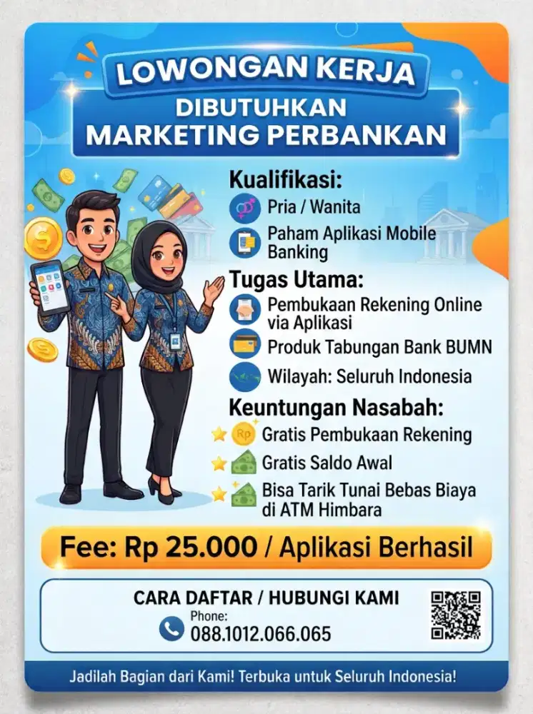 Dicari Marketing Perbankan