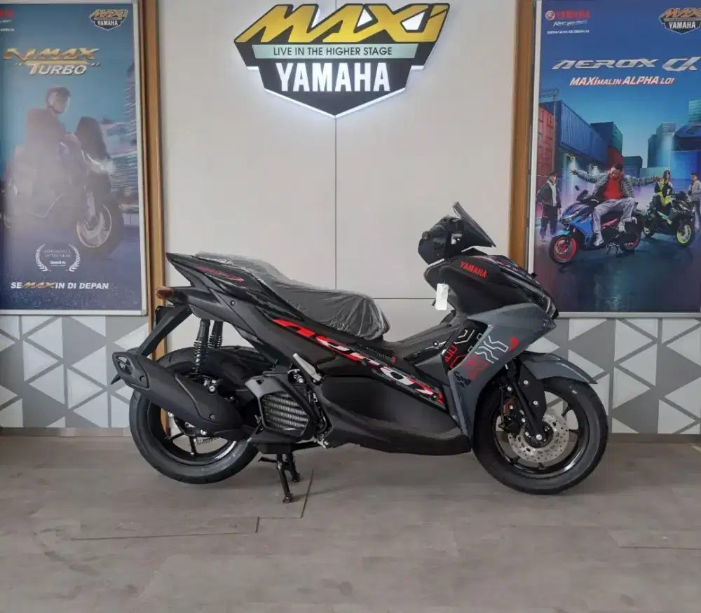 [ Motor Baru ] new aerox 155cc vva hitam abu