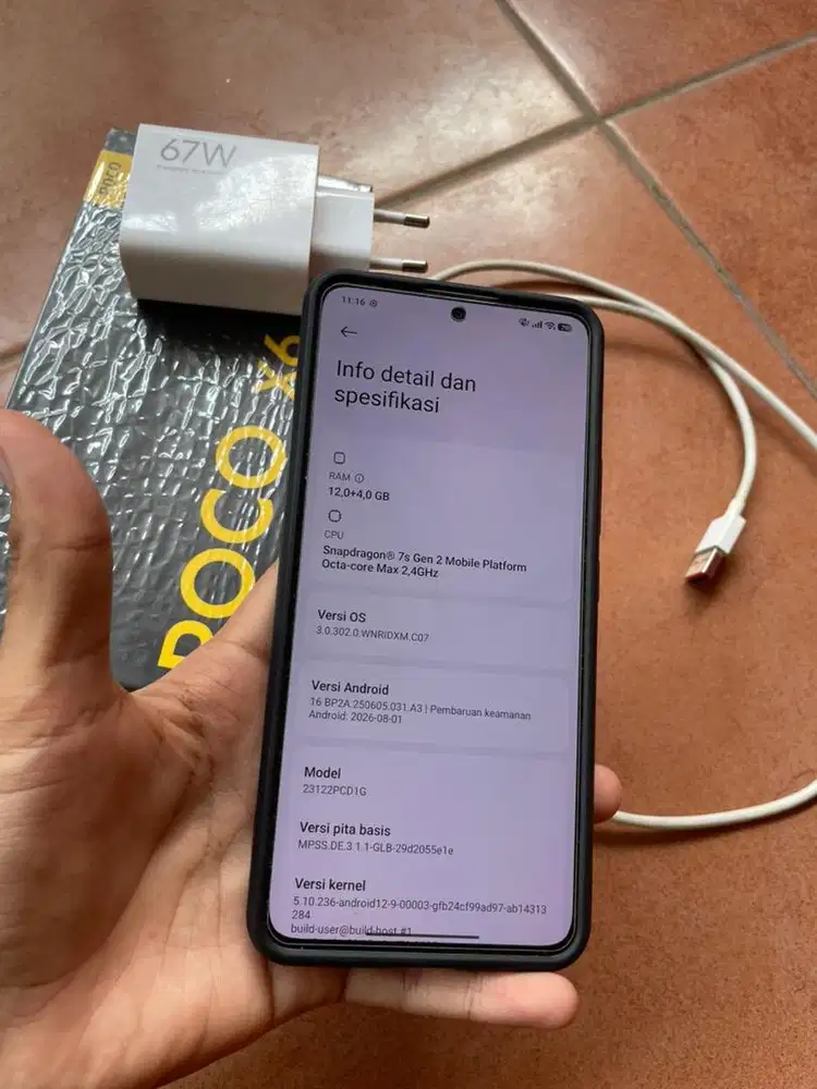 Poco X6 5G Ram 12gb/Storage 256gb Fullset No Minus Tinggal Pake