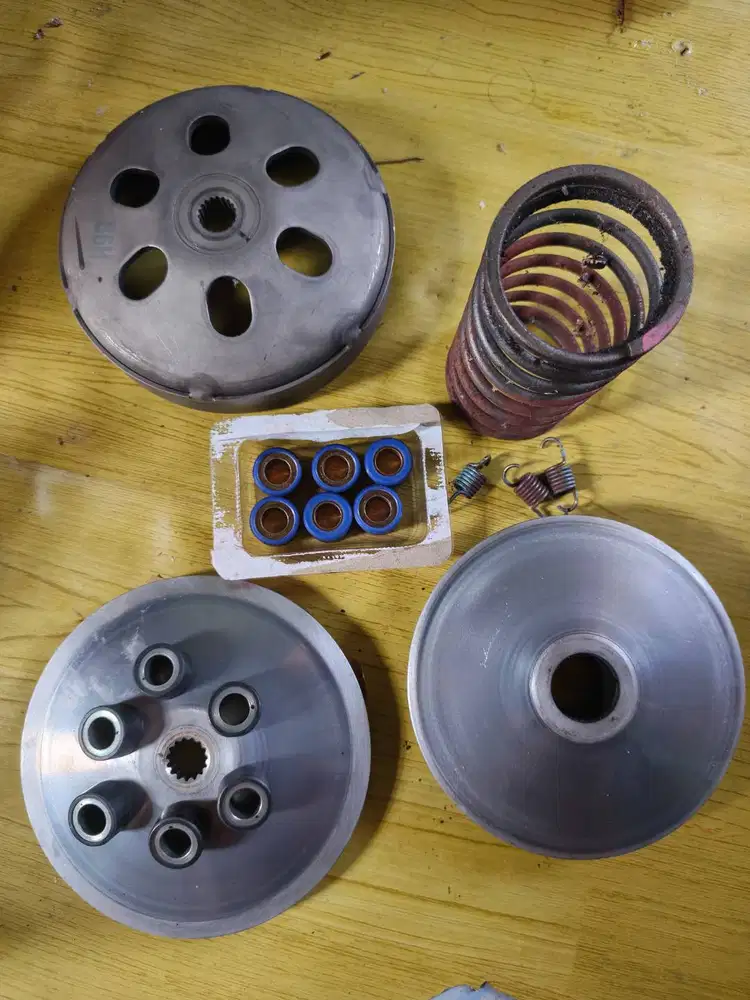 Part CVT Aerox OLD Original Copotan 1 bulan pemakaian serta Blok KZR