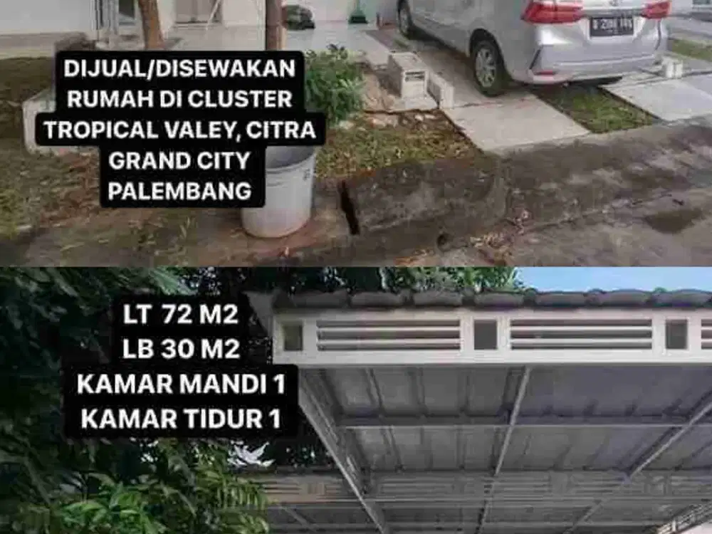 Dijual rumah dalam kompek Citragrand city Talang Kelapa Ilir Barat 1 Palembang