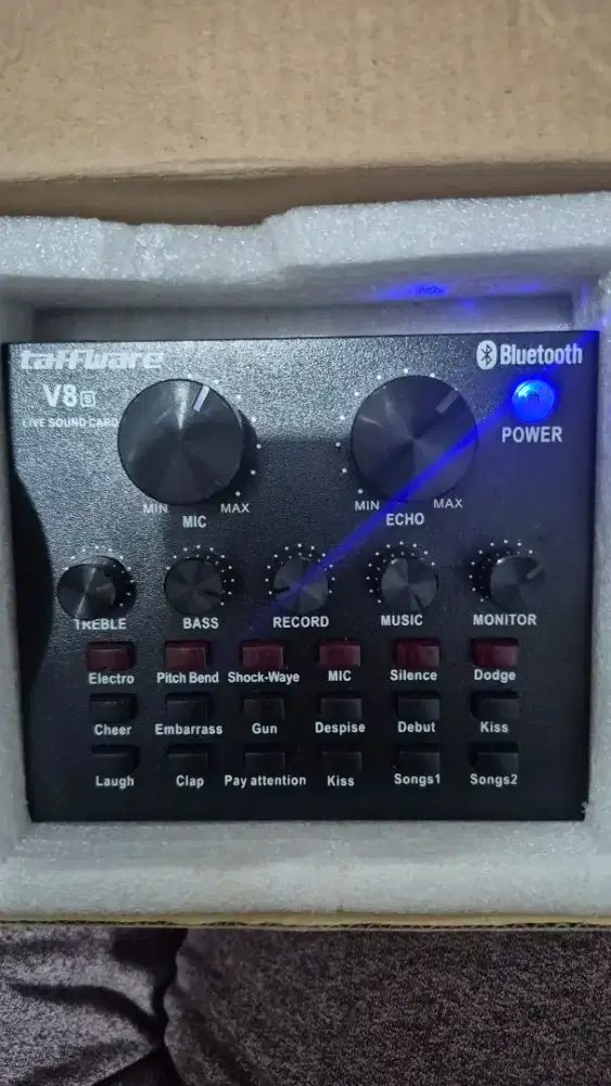 Soundcard taffware V8s mulus cakep
