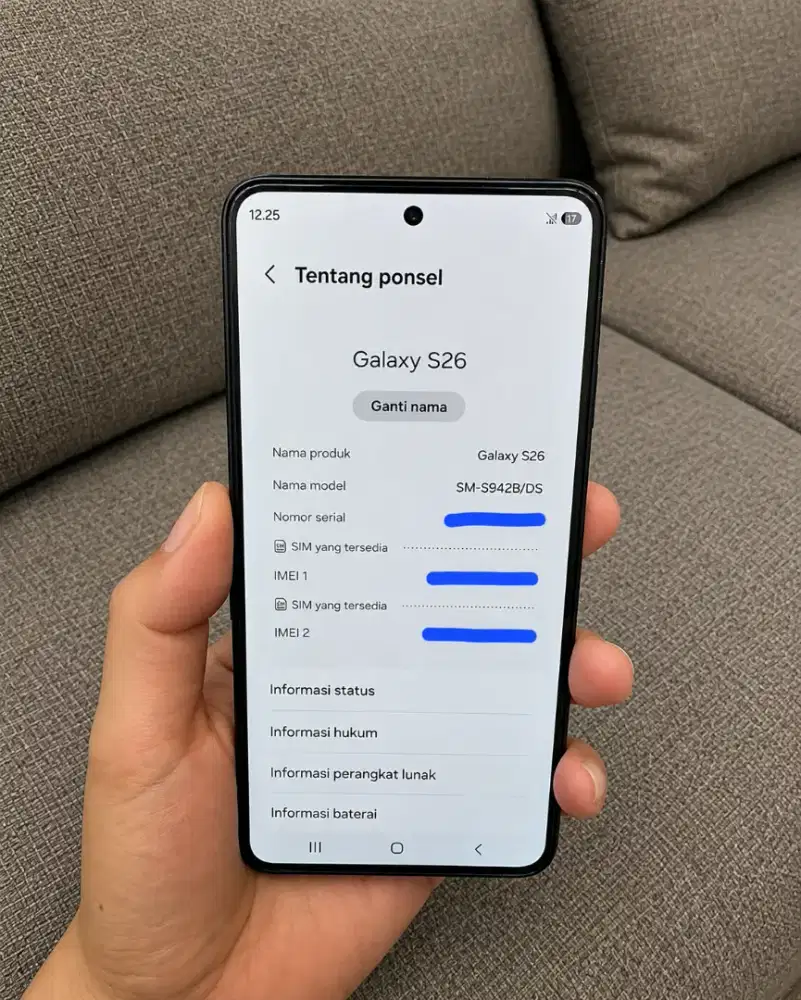 Samsung S26 12/512 no minus tt bt iphone siap nambah