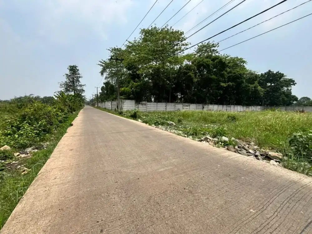 Tanah Murah Cisauk 14 Menit Gerbang Tol Legok, Tepi Jalan