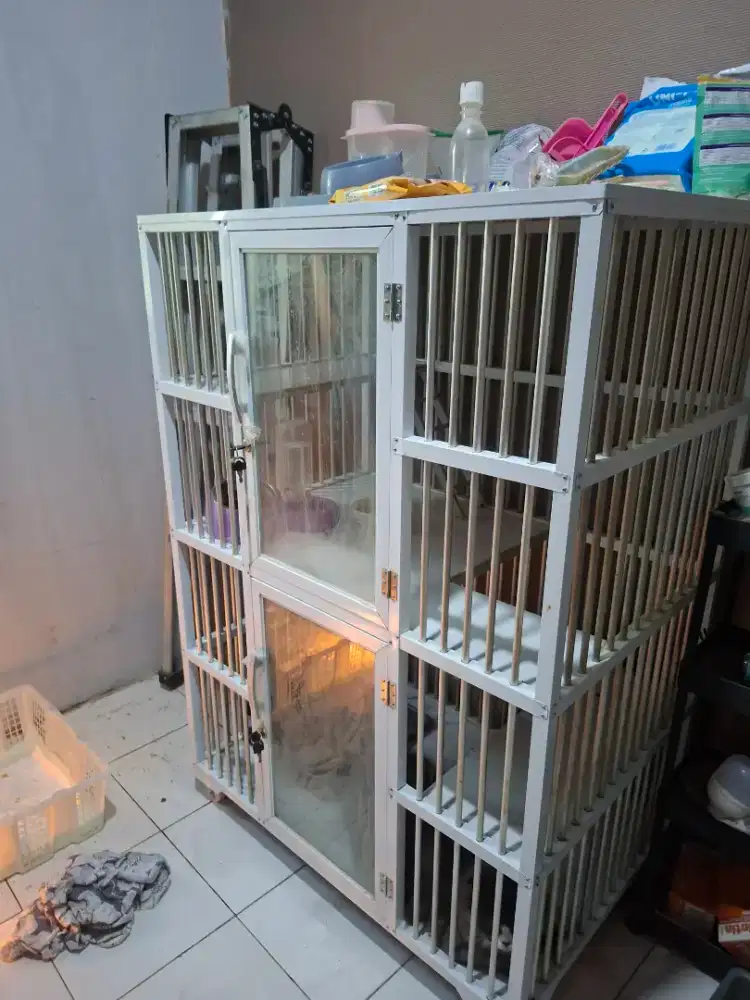 KAndang  Almunium Kucing 2 Tingkat