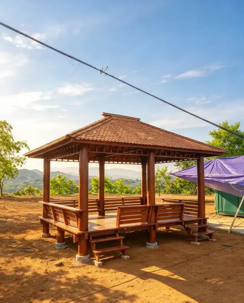 Saung gazebo minimalis