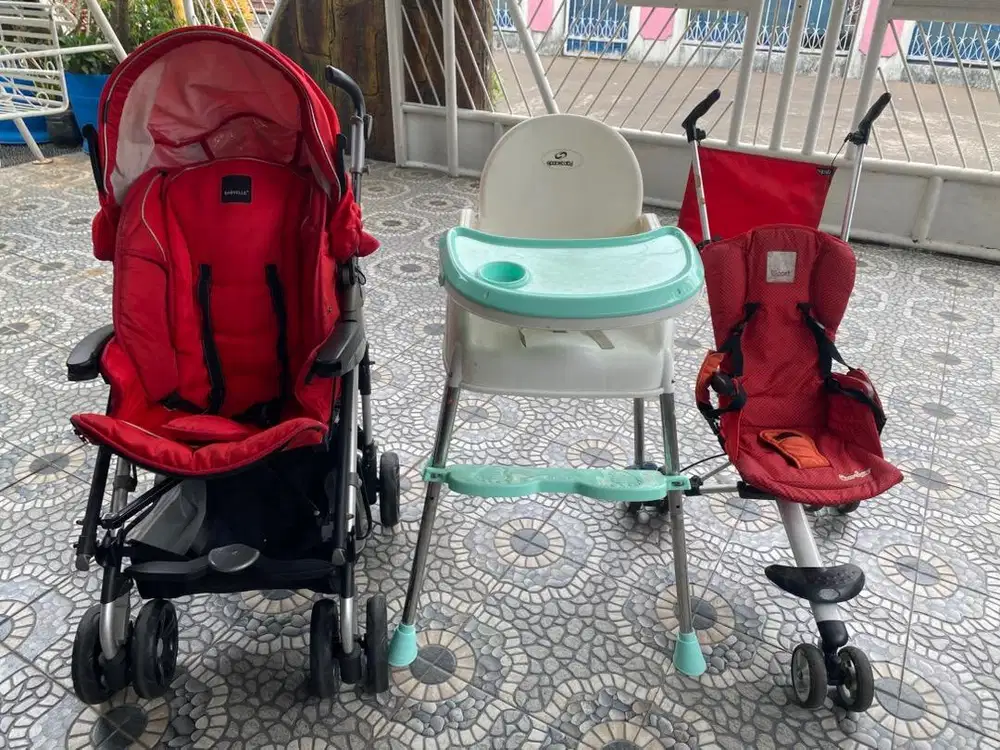 Stroller, meja makan baby