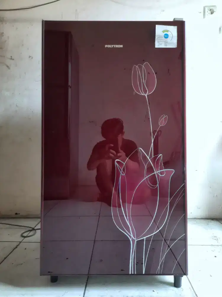 kulkas POLYTRON BELLEZA 1 PINTU KACA