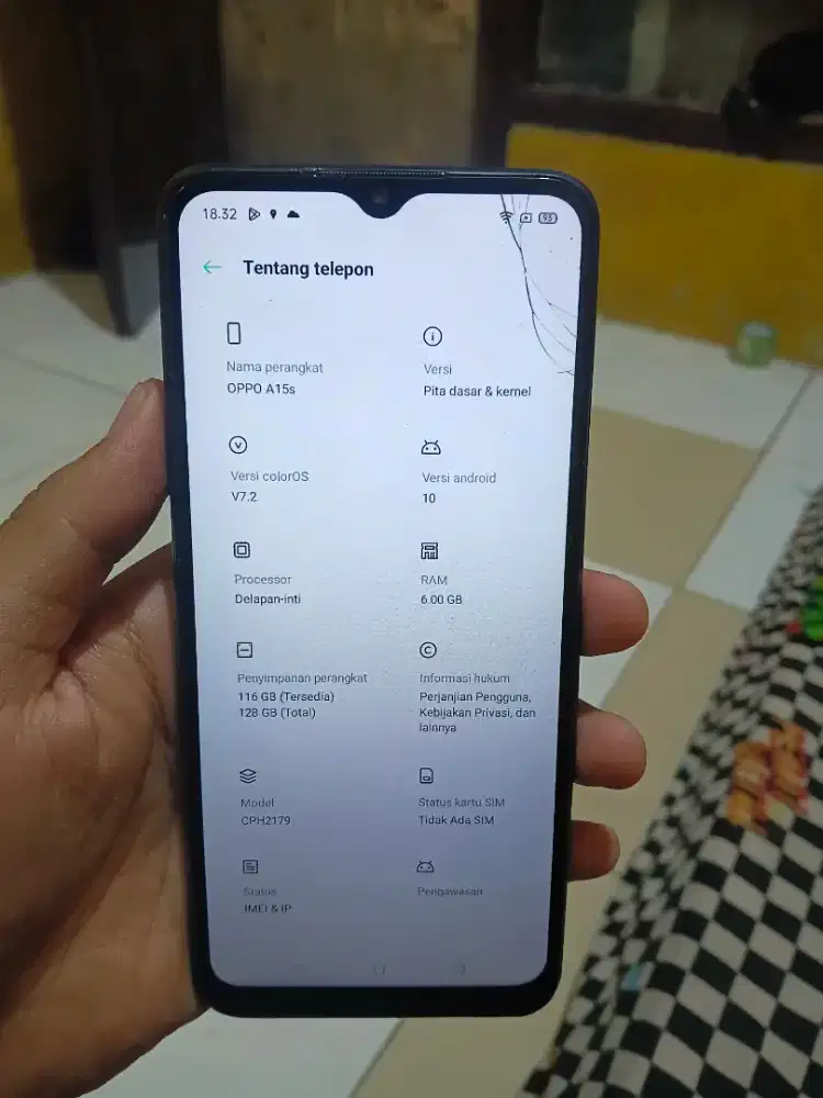 Oppo a15s ram 6/128