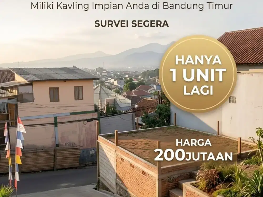 Tanah Kavling eksclusive Ujungberung hanya 200jutaan stok terbatas