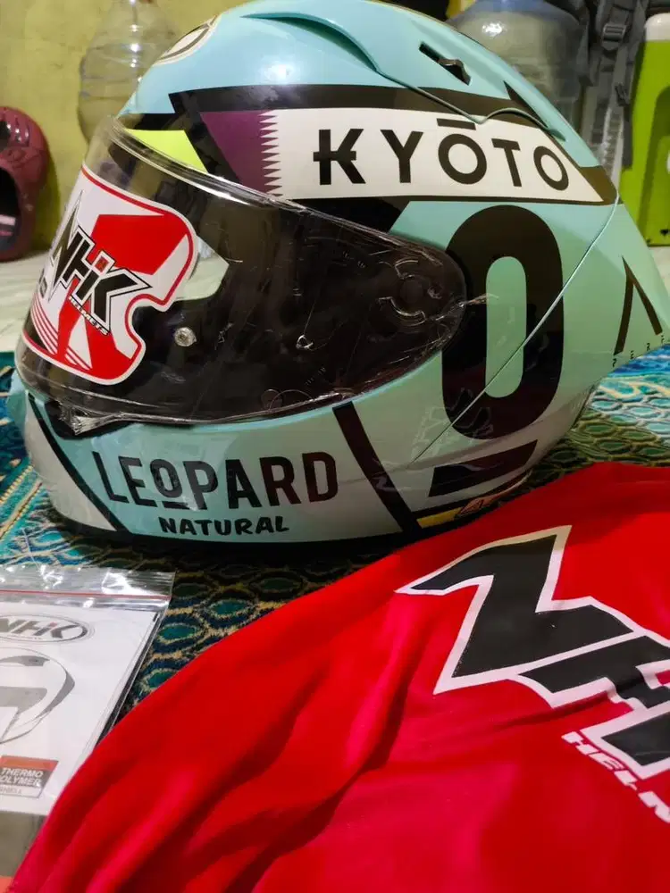 Helm NHK GP R Tech Street HK-71 Kyoto Blue Aqua Iridium