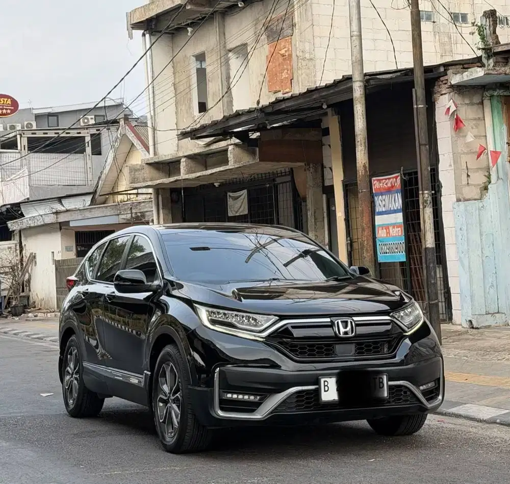 Jual Honda CR-V Prestige 2021 Hitam – Panoramic Sunroof, Turbo, Kredit