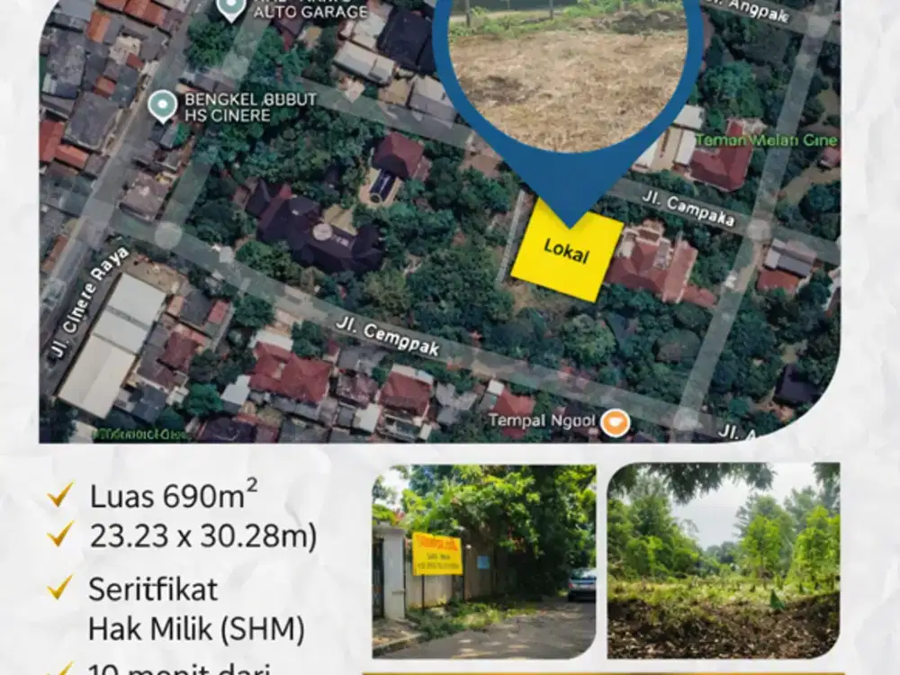 Kavling Premium Cinere, Lokasi Strategis