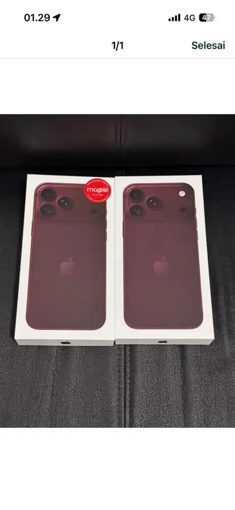 IPHONE 18 PROMAX 256GB BURGUNDY