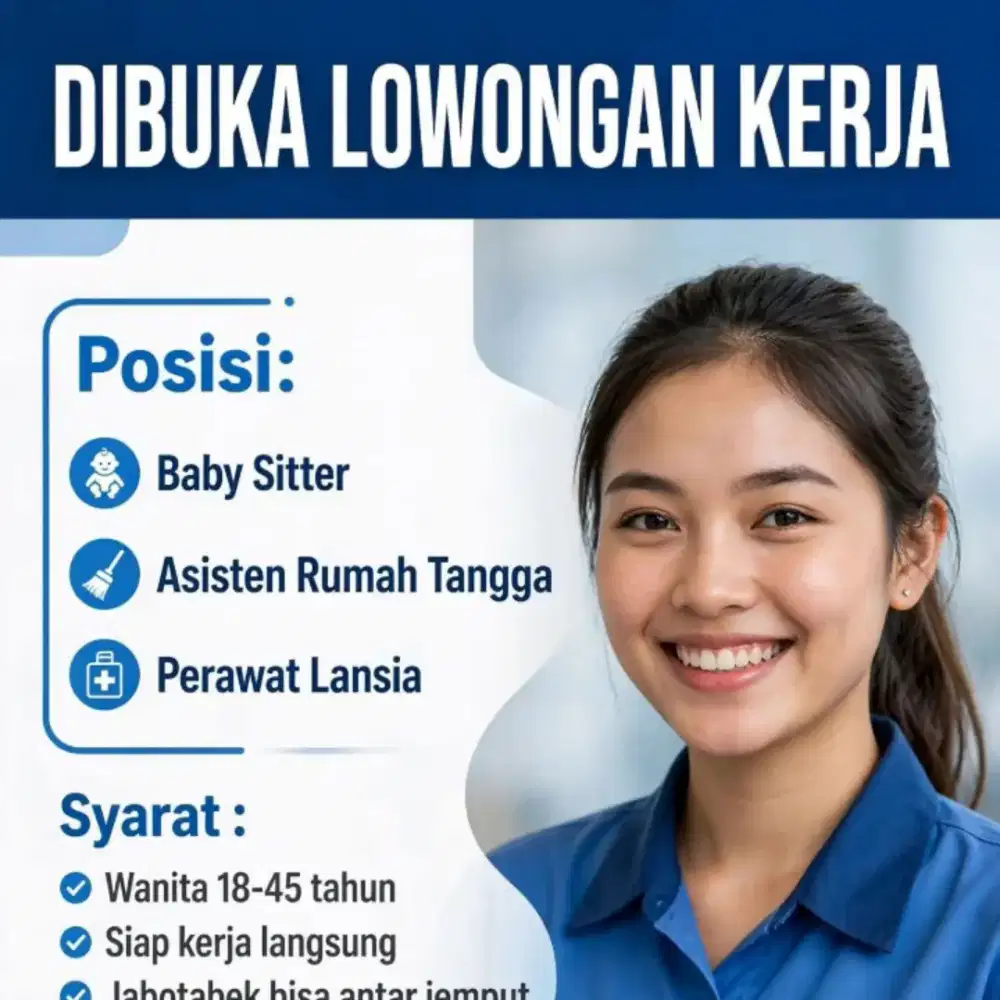 Banyak Loker Baby Sitter ART & Perawat Lansia Terpercaya Terakreditasi