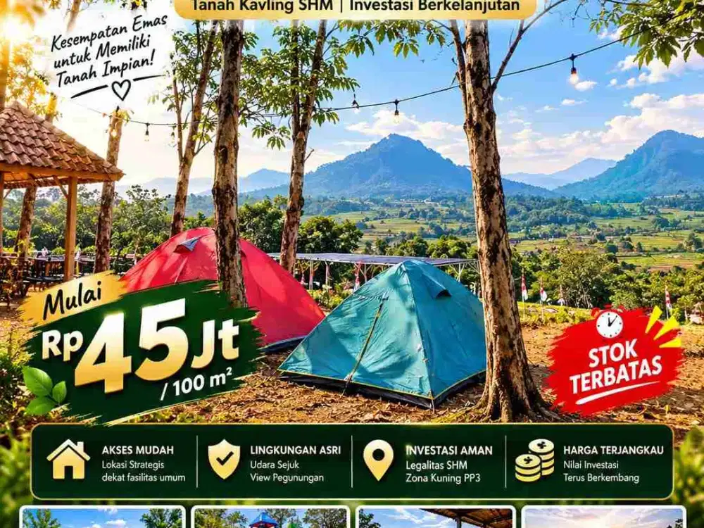 Jual Tanah SHM Murah jalur puncak 2 Bogor Timur