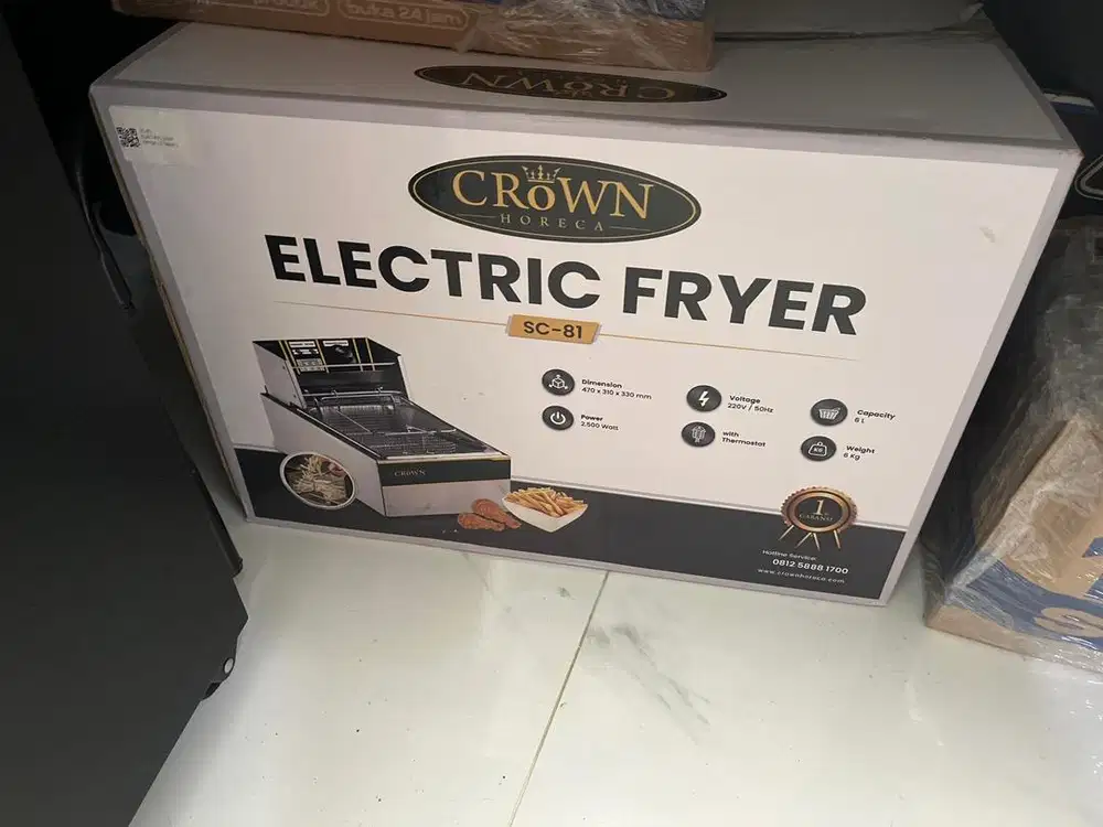 Deep fryer crown