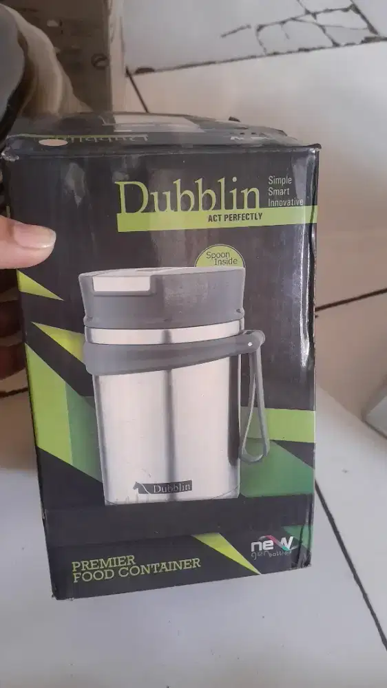 Termos Makanan Dubblin Hot Spot 550ml Stainless - Mulus Ada Sendok
