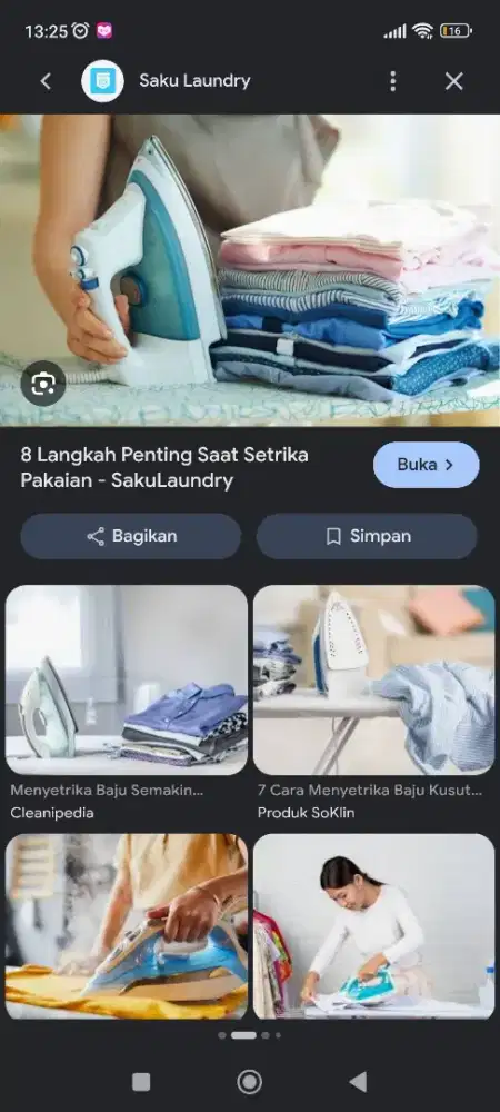 Menerima cuci gosok baju rumahan