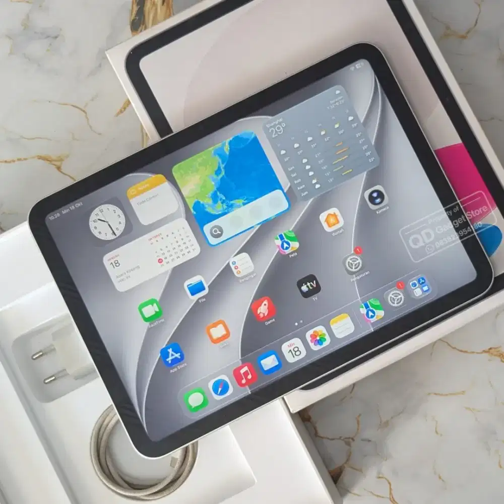 iPad 11 128GB WiFi Silver Garansi RESMI iBox Mei 2027 Mulus Murah