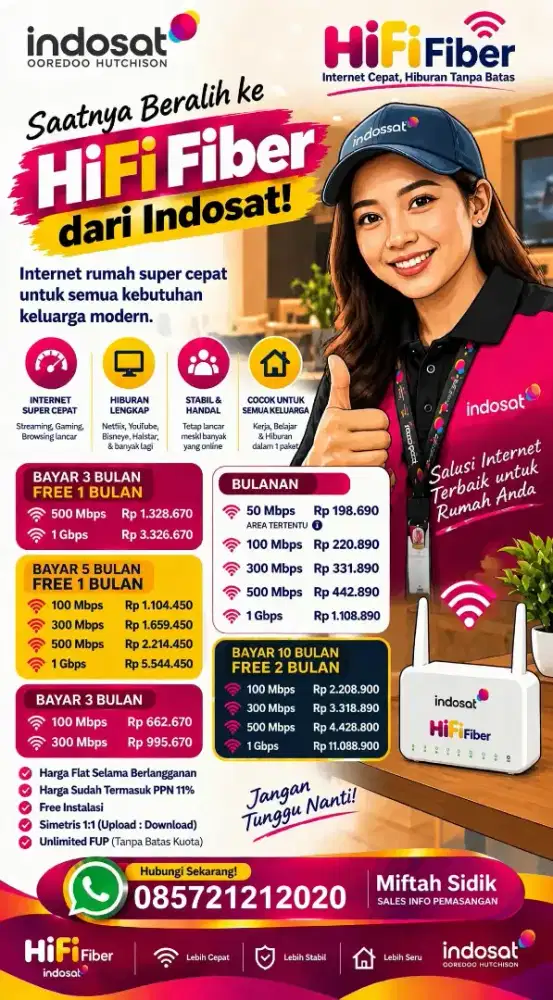 Promo Wifi Hifi Indosat