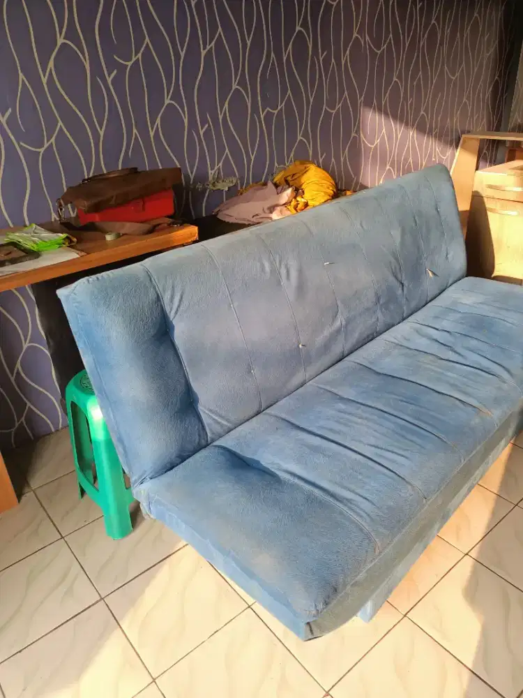 Borongan kasur bigland sofa bed meja kantor dll