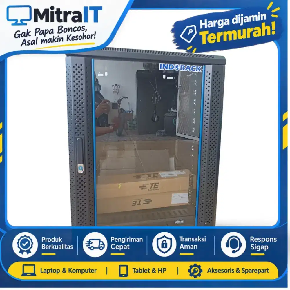 Rak Server Wallmount 15U Router HP MSR1003 Switch Cisco SF300 24 Port