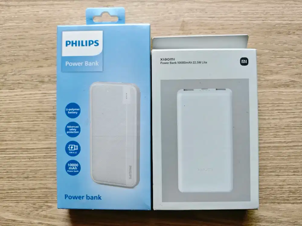 powerbank philips & xiaomi 10000mah garansi resmi
