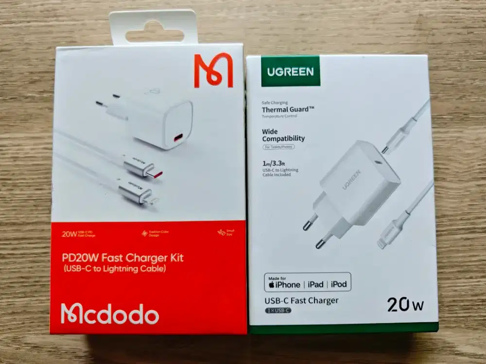 charger mcdodo & ugreen 20w iphone