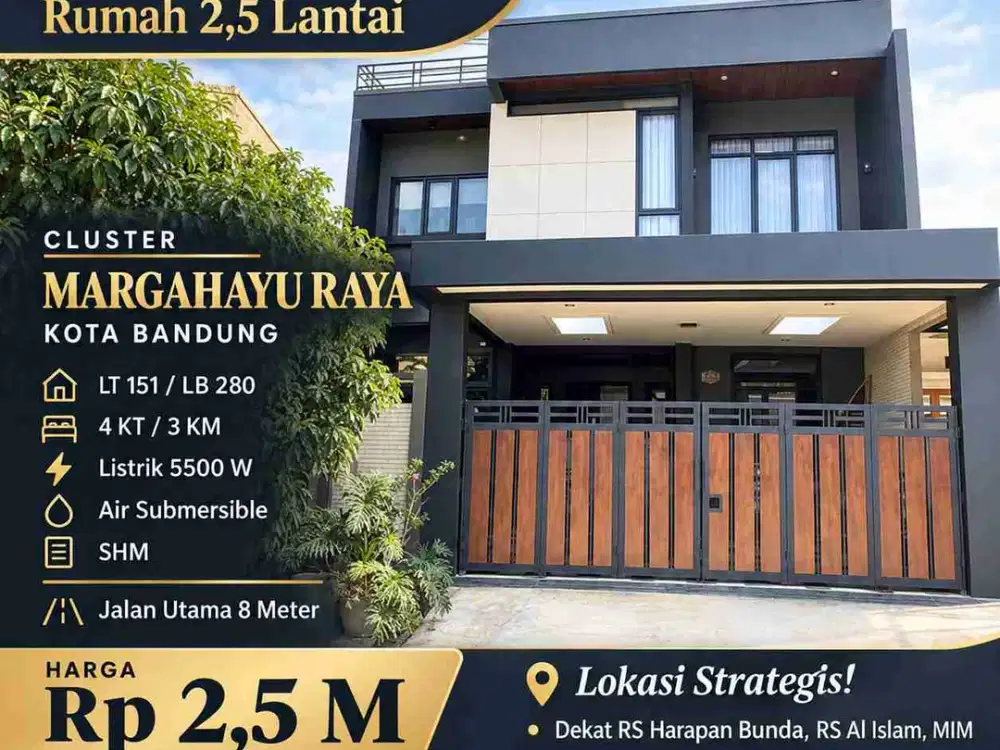 Dijual rumah kokoh siap huni 2 lantai di Margahayu Raya, Kota Bandung