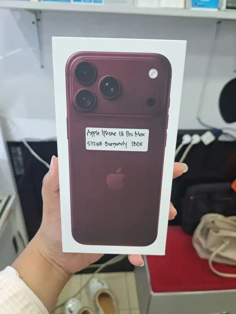IPhone 18 Pro Max 512GB Burgundy New Garansi IBOX