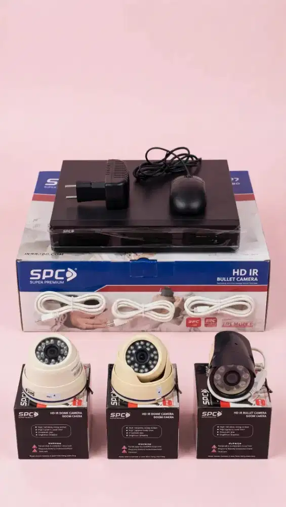CCTV SPC 3 kamera & dekoder normal murah