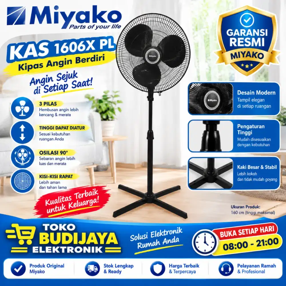 Kipas angin Miyako kas 1606x pl
