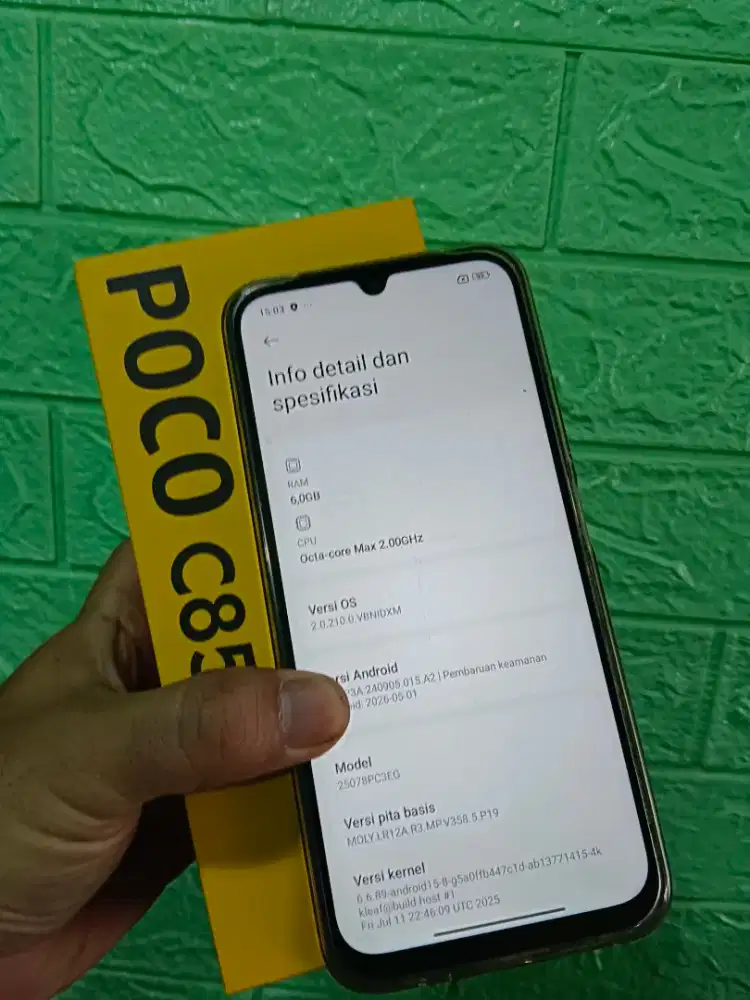 Jual cepat poco c85 6/128 murah terjangkau